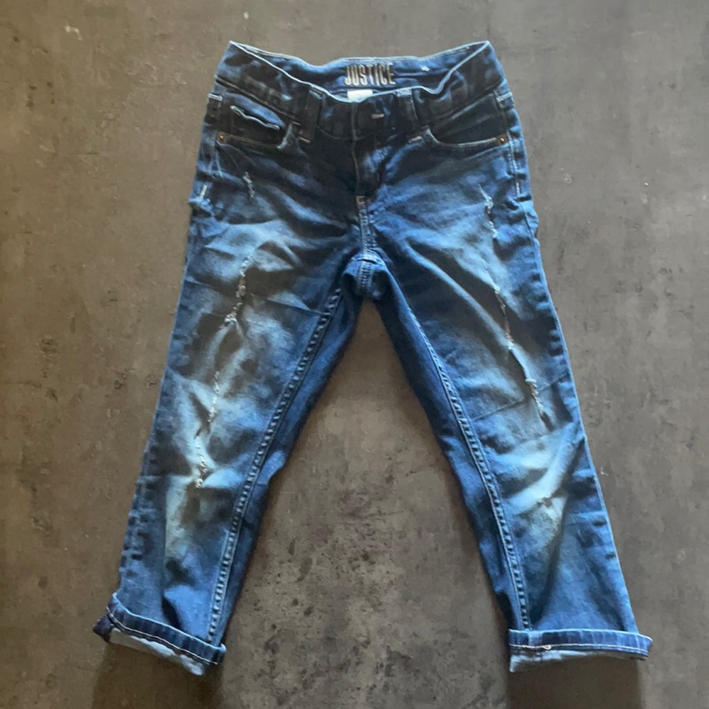 Justice Distressed Jeans Size 7